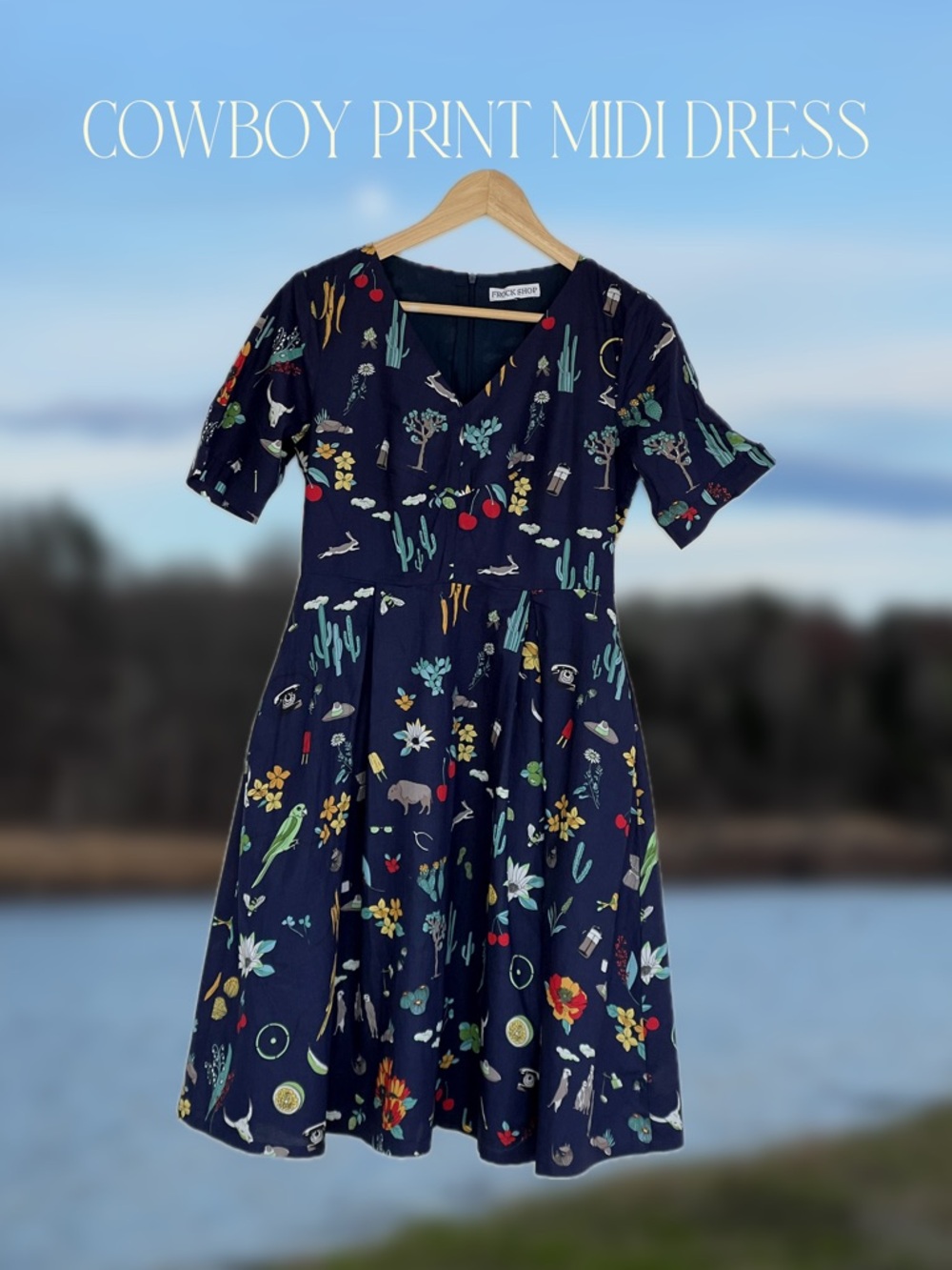 Midi Desert Print Dress